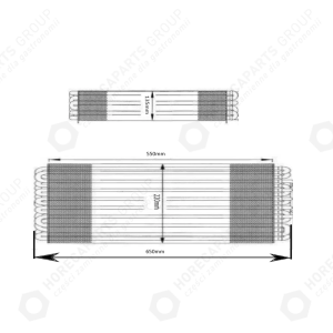 Horeca Parts - Parownik 650x220x135mm - szafa chłodnicza Hendi 232118, 233122, MBF8117, YBF9218