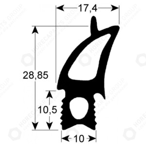 Horeca Parts - Uszczelka drzwi 465x520mm - Piec konwekcyjno-parowy Lainox, Rational ( 5073683 )
