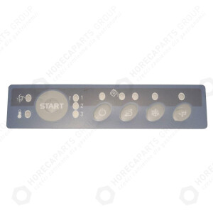 Horeca Parts - Autocolant pentru panoul de control - Mașini de spălat vase pentru catering Dihr DS40, DW105T, DS50, DW078T, 7116507