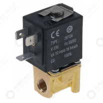 Horeca Parts - Dvoucestný elektromagnetický ventil 230VAC připojení 1/8" L 26,5mm DN 2,3mm DIN -10 až +90°C - kávovary ( 5108495 )