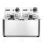 Horeca Parts - Frytownica 2×4 l, HENDI, Kitchen Line, 8L, 230V/6000W, 470x380x(H)330mm