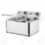 Horeca Parts - Frytownica 2×4 l, HENDI, Kitchen Line, 8L, 230V/6000W, 470x380x(H)330mm