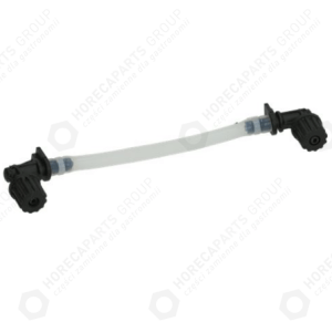 Horeca Parts - Furtun dozator de spălare ø 3x8 mm capăt furtun 90° negru pentru furtun ø 5 mm lungime totală 170 mm - Mașini de spălat vase Silanos, Seko (RIC0151335)