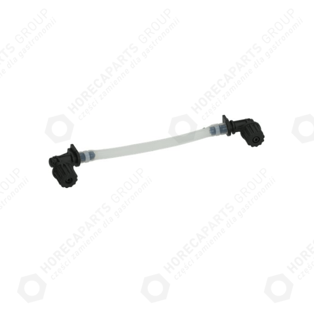Horeca Parts - Spülmaschinenschlauch ø 3x8 mm Schlauchende 90° schwarz für Schlauch ø 5 mm Gesamtlänge 170 mm - Geschirrspülmaschinen Silanos, Seko (RIC0151335)