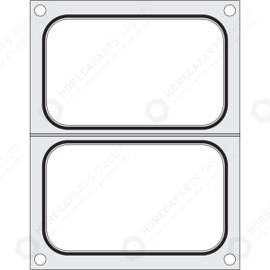 Horeca Parts - Siegelmatrix - Duni DF10, für zwei 178x113 mm Schalen