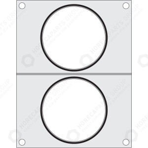 Horeca Parts - Suppenversiegelungsmatrix - Duni DF10, für zwei Suppenbehälter Ø 115 mm