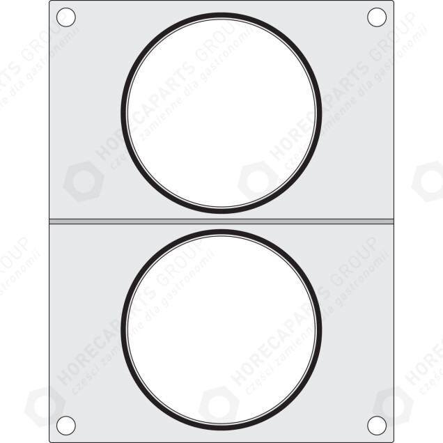 Horeca Parts - Suppenversiegelungsmatrix - Duni DF10, für zwei Suppenbehälter Ø 115 mm