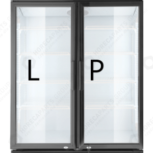 Horeca Parts - Ușă stânga pentru vitrina frigorifică Hendi 233795