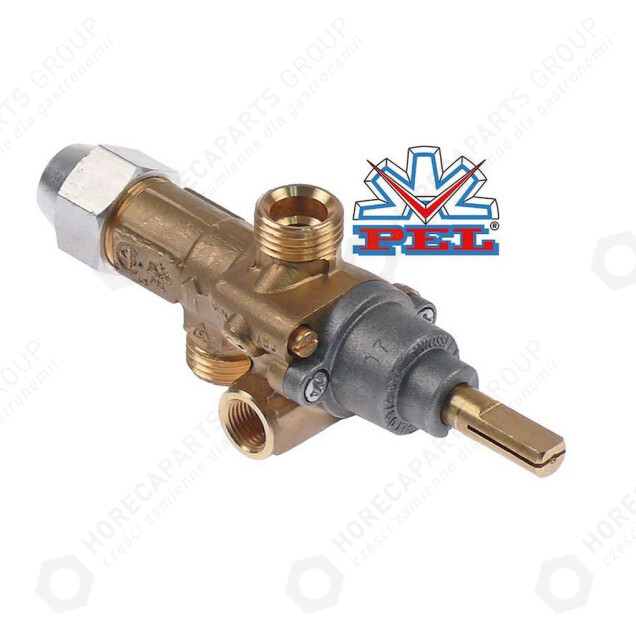 Horeca Parts - Gasventil PEL Typ 21S in. M16x1.5 (Ø 10mm) Ausgang M16x1.5 (Ø 10/8mm) - Bertos Gasherde ( 31273600, 5120526 )