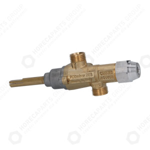 Horeca Parts - Zawór gazowy PEL typ 20S wej. M16x1,5, M8x1 - Kuchnie gazowe Electrolux, Zanussi Professional ( 7989B19, 004237, 7989B-19, 7989B-19, 3348075)