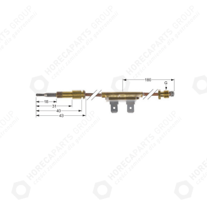 Horeca Parts - Thermoelement mit Unterbrecher F M9x1 Länge 850mm - Gasherde Amatis, Fagor (5974280, 12019901, X022130)