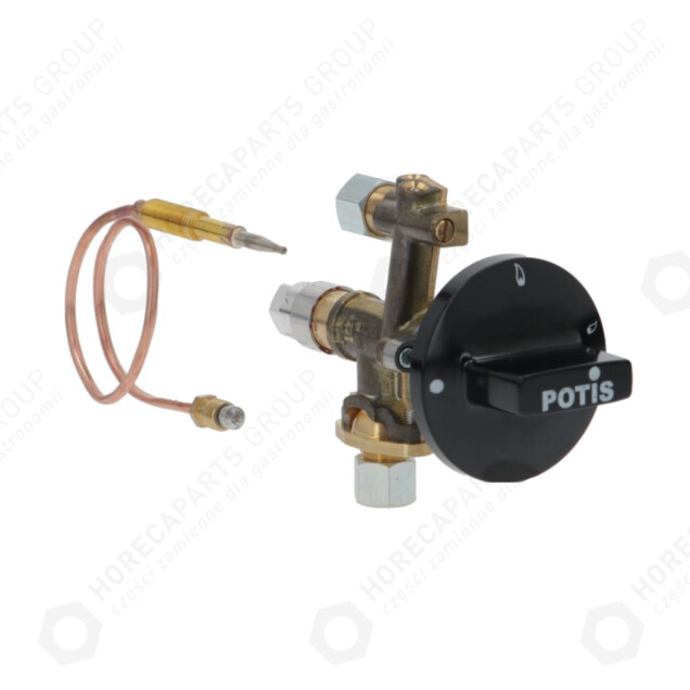 Horeca Parts - MADEC gas valve type LPG in. M12x1 output M12x1 thermocouple connection M8x1 - Potis gas appliances ( PT0085, 3348196)