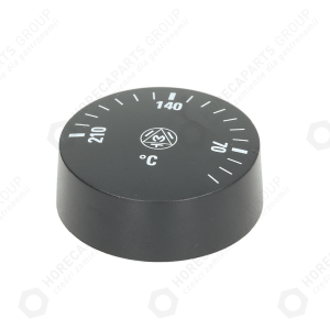 Horeca Parts - Buton termostat max. 210°C 40-210°C dia 42mm montare 6x4.6mm negru ( X12006, 556313 )