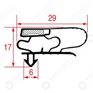 Horeca Parts - Aufpressdichtung 1358x573 mm - OZTIRYAKILER OBA-70142-7919.14018.00-820002 (201903-)