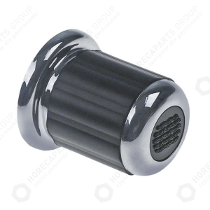 Horeca Parts - Pokrętło wody średnica 53mm / mocowanie 8,5mm czarne/chromowane - Ekspres do kawy Grimac, Ascaso, Gorenje (GR...8, 111331, 2210200010, GR294)