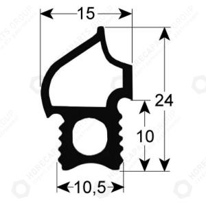 Horeca Parts - Uszczelka drzwi 460x490mm - Piec Convotherm ( 7121028, 7056338 )