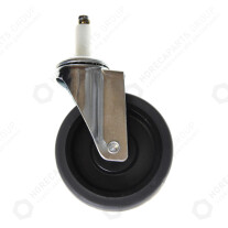 Horeca Parts - Rotiță fără frână 100x27 știft cu fixare prin presiune - cărucior cu 3 rafturi Hendi 877937