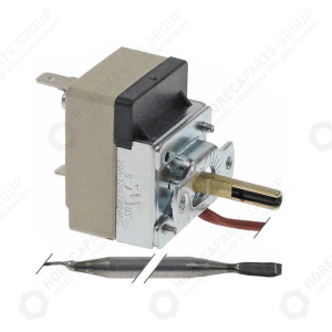 Horeca Parts - 1-phase control thermostat 101-185°C 6x75mm capillary length 1450mm - Ovens - Cookmax, Mbm-Italien ( 7143346, 186774 )