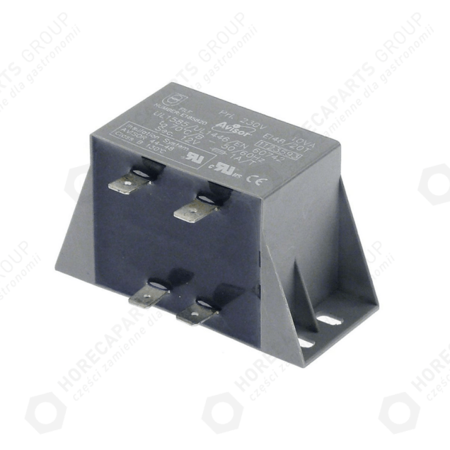 Horeca Parts - Transformator tensiune primară 230VAC tensiune secundară 12VAC 10VA - Cuptor - Moretti Forni, Ascaso ( MOR.23, 3739021, 74110200 )