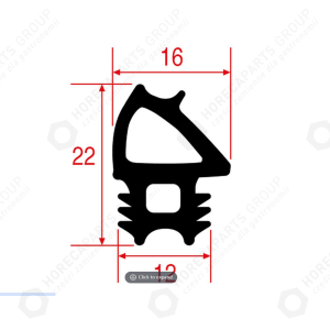 Horeca Parts - Chamber gasket 1485x465 - Lainox Naeb 071 cooker ( G770122 )