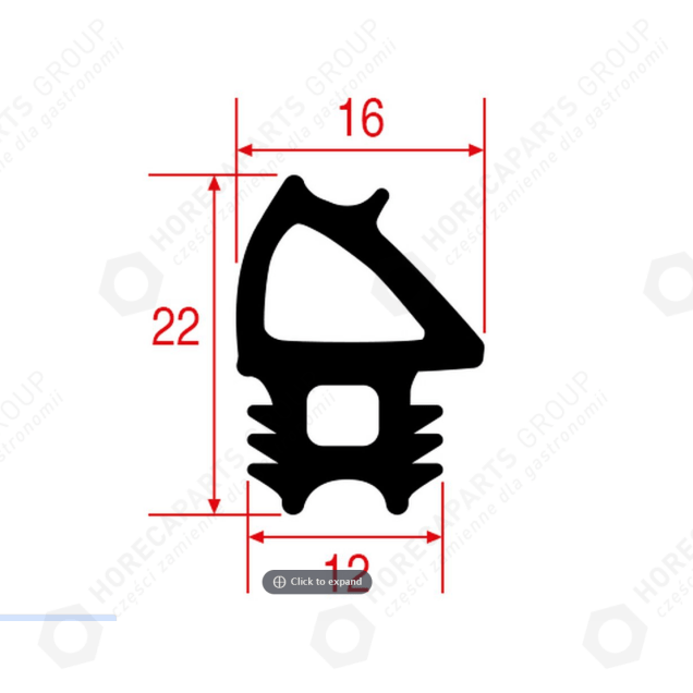 Horeca Parts - Kammerdichtung 1485x465 - Lainox Naeb 071 Herd ( G770122 )