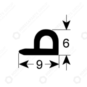 Horeca Parts - Garnitura de dimensiuni 9x6 autoadezivă - Tava cuburi IceMatic