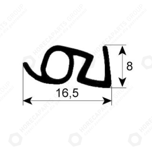 Horeca Parts - Door seal - Gierre BRG210 cooker (G900772)