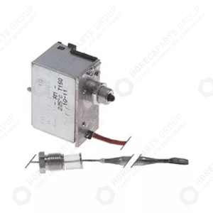 Horeca Parts - 1-fázový bezpečnostní termostat 225°C s tlumivkou, délka kapiláry 5x80mm 900mm - fritézy Mbm GF477TS, GF777TS, MG7GF777TS, GF4772V (5057560)
