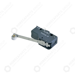 Horeca Parts - Mikrospínač s pákou 250V 16A 1co délka 50mm délka páky 60mm - lopatka s válečkem na konci