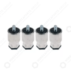 Horeca Parts - Zestaw stopek do urządzeń średnica rury 38mm rozmiar gwintu M10 długość gwintu 15mm H 55/60mm