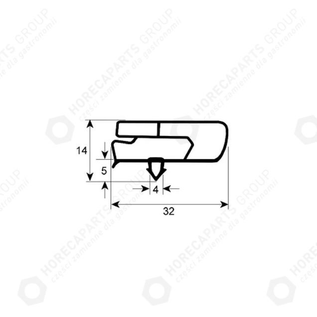 Horeca Parts - Dichtung für Kühlschränke 630x1520mm