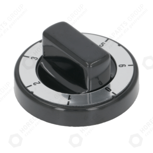 Horeca Parts - Černý knoflík o průměru 70 mm se stupnicí 0-1-2-3-4-5-6