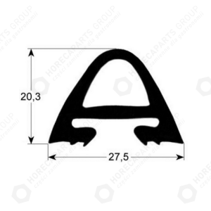 Horeca Parts - Dveřní těsnění profil 2530 délka 1400mm šířka 520mm - Racionální trouba CCC 201 400V 50HZ, CCD 201 400V 50HZ, CCM 201 400V 50