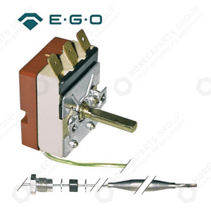 Horeca Parts - Termostat de control 1-fază 30-90 °C 6x98mm lungime capilar 2380mm - Mașină de spălat vase Fagor / Roller Grill Bemars (3444669)