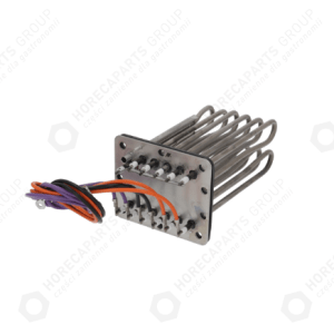 Horeca Parts - Grzałka 18000W 230V dł. 194mm kołnierz 87x68mm  - Piece Rational  CM102, CM201, CM202, CM62, SCC102, SCC201, SCC202, SCC62