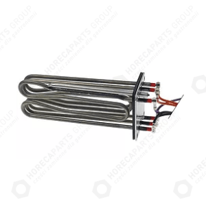 Horeca Parts - Grzałka 9000W 208V L 192mm Kołnierz 5-otworowy przyłącze Wtyk płaski 6,3mm średnica rury 65mm - Piec Rational