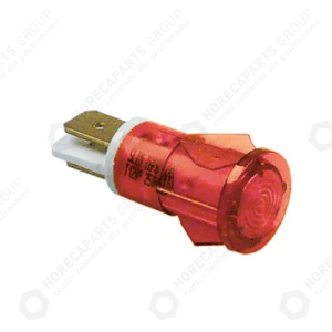 Horeca Parts - Lampka kontrolna śr. 12mm 230V czerwona  - Gofrownica Stalgast 777220, 777221