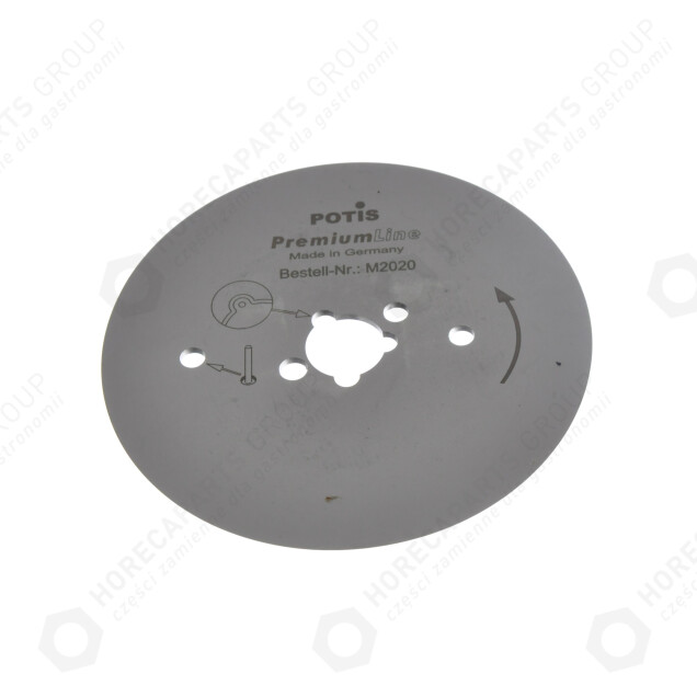 Horeca Parts - Cuțit / lamă netedă Premium Line - cuțit electric pentru kebab POTIS model S120, S150, S180 - diametru 80mm (Original)