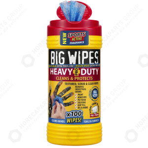 Horeca Parts - Big Wipes - Ściereczki czyszczące czerwone Heavy-Duty Pro+, 100 sztuk