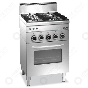 Horeca Parts - Gasherd MBM mit Elektrobackofen M600 - G4SFE6