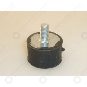 Horeca Parts - Gumová nožička Ø25 x 15 mm, čep M6x12 mm - Spinel