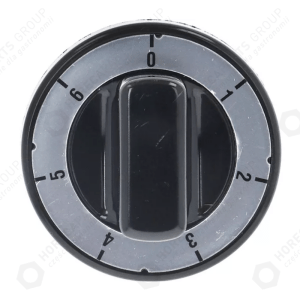 Horeca Parts - 7polný otočný knoflík, průměr 71 mm, upevnění 6x4,6 mm – Elektrická kuchyň Giga