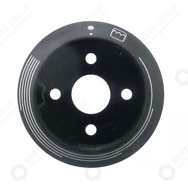 Horeca Parts - Buton cu scală,  rezistență superioară ø 58 mm,  distanța între orificii 29 mm - Unox