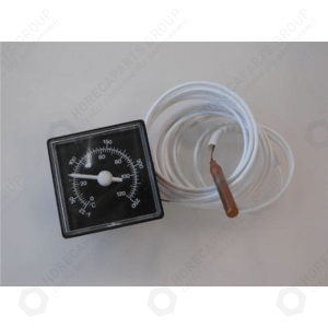 Horeca Parts - Termometr 45x45mm 0 do +120°C rurka kapilarna 3000mm sonda ø 6mm - Zmywarka Zanussi (4049363)