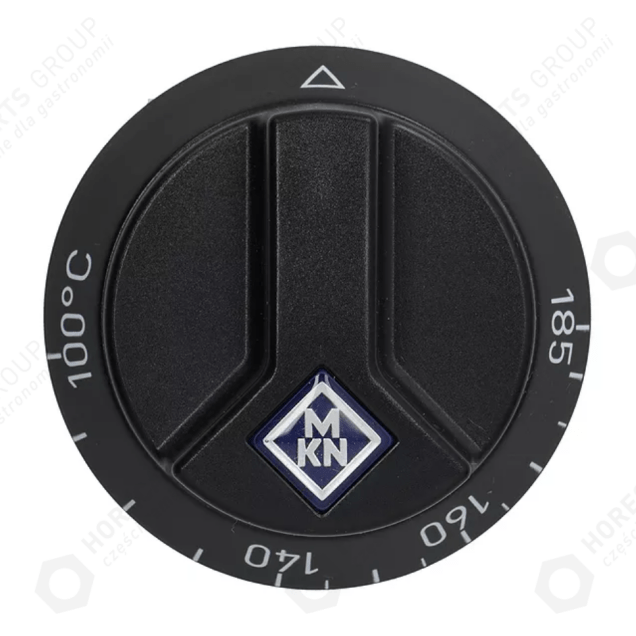 Horeca Parts - Thermostat knob max temp. 185°C, 100–185°C Ø65mm mounting 6x4.6mm black – Electric fryer MKN (5991885)