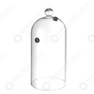 Horeca Parts - Kopułka szklana z otworem wentylacyjnym, ⌀150 x (H) 280 mm, Hendi