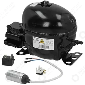 Horeca Parts - Kompressor R600a Typ EMB46CLC 220-240V 50Hz 1HP Hubraum 7.96cm³ RSCR H 180mm - Hendi Kältetisch 233429 EPF3721GR