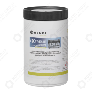 Horeca Parts - Extreme Coffee Lab NEW FORMULA – profesjonalny proszek do czyszczenia ekspresów kolbowych, 0,75 kg, Hendi