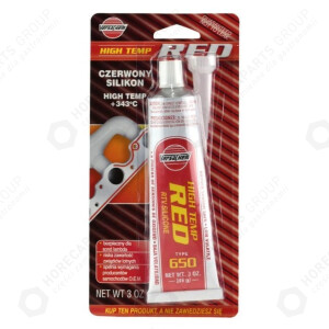 Horeca Parts - K2 Silikon wysokotemperaturowy 343°C, płynna uszczelka RED SILICON 85G