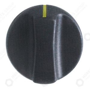 Horeca Parts - Switch knob mark zero diameter 50mm mount 8x6.5mm black - Roller Grill gas appliances, Ascaso (A14075)